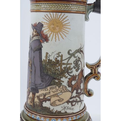 442 - GERMAN PORCELAIN STEIN