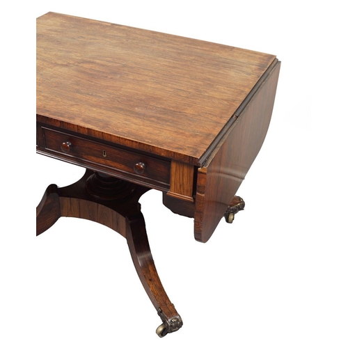 446 - REGENCY ROSEWOOD SOFA TABLE