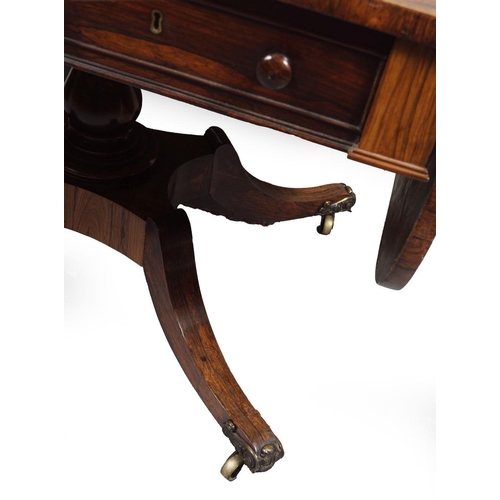 446 - REGENCY ROSEWOOD SOFA TABLE