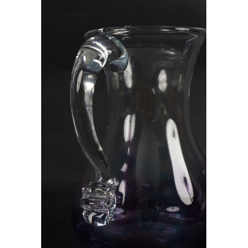 451 - LARGE JERPOINT GLASS STUDIO JUG