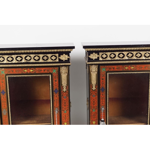 464 - EXCEPTIONAL PAIR 19TH-CENTURY BUHL PIER CABINETS