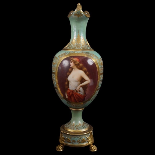 53 - 19TH-CENTURY VIENNA PORCELAIN VASE