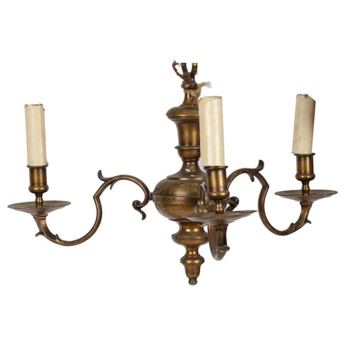 56 - BRASS CHANDELIER