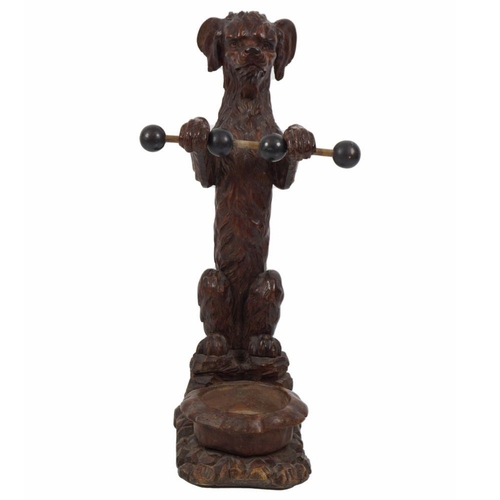 62 - 19TH-CENTURY BLACK FOREST STICK STAND