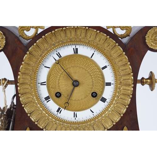 64 - FRENCH EMPIRE ORMOLU MOUNTED CLOCK