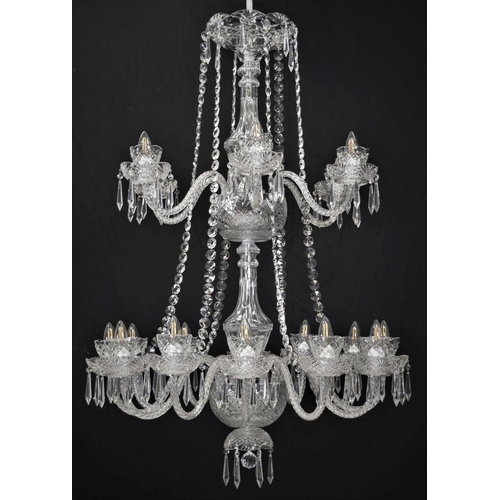 69 - IMPRESSIVE IRISH CRYSTAL CHANDELIER