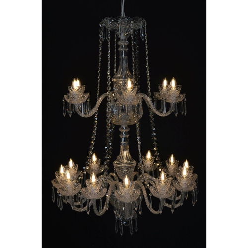 69 - IMPRESSIVE IRISH CRYSTAL CHANDELIER