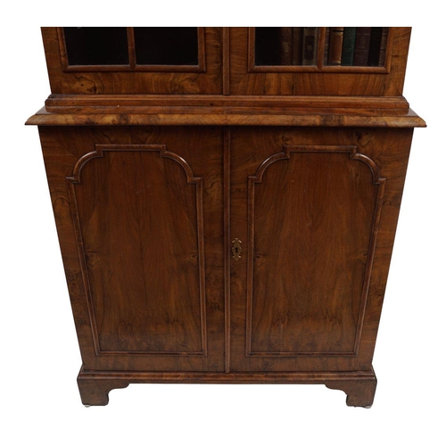 73 - 19TH-CENTURY WALNUT BOOKCASE