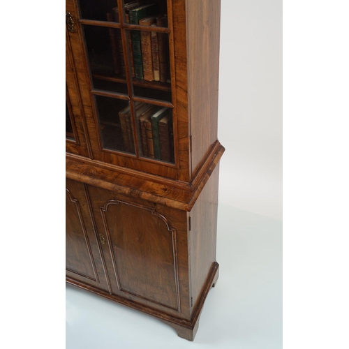 73 - 19TH-CENTURY WALNUT BOOKCASE