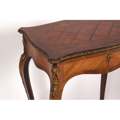 94 - 19TH-CENTURY FRENCH KINGWOOD & PARQUETRY TABLE