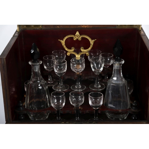 19 - 19TH-CENTURY MOTHER O'PEARL & INLAID LIQUEUR BOX