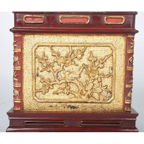 1000 - CHINESE LACQUERED & PARCEL-GILT VANITY BOX