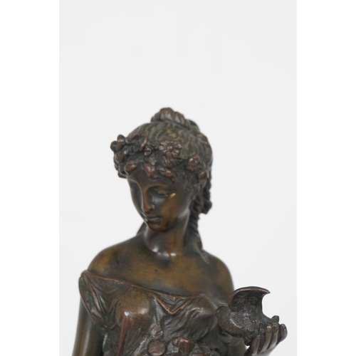 1022 - PAIR 19TH-CENTURY BRONZE FIGURES