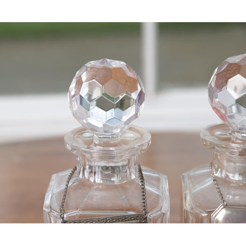 1030 - PAIR CRYSTAL DECANTERS