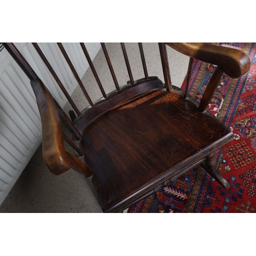 1031 - VICTORIAN BEECH ROCKING CHAIR