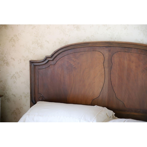 1041 - ART NOUVEAU WALNUT BED