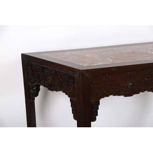 1046 - CHINESE QING HARDWOOD CEREMONIAL TABLE