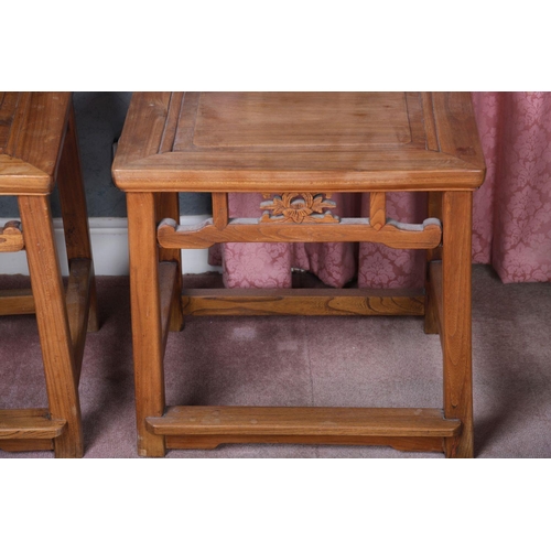 1079 - PAIR CHINESE ELM CEREMONIAL CHAIRS