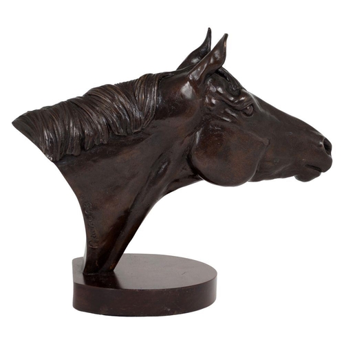 1088 - BRONZE EQUINE BUST