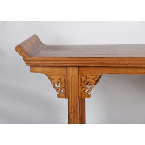 1094 - LARGE CHINESE PINE ALTAR TABLE