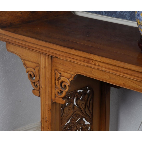 1094 - LARGE CHINESE PINE ALTAR TABLE