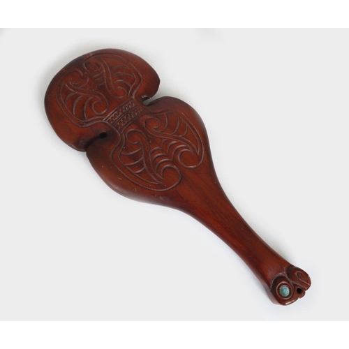 110 - CARVED MAORI PADDLE CLUB