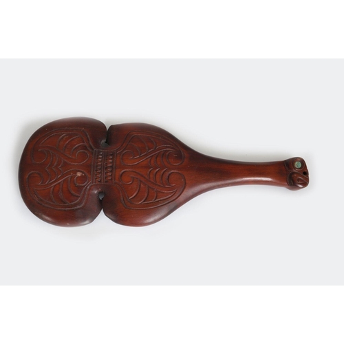 110 - CARVED MAORI PADDLE CLUB