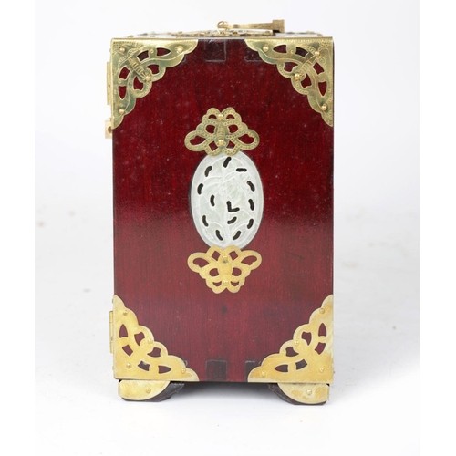 1110 - CHINESE BRASS-MOUNTED AMAH BOX