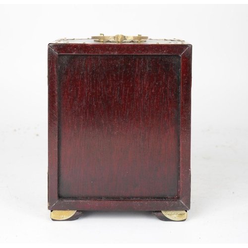 1110 - CHINESE BRASS-MOUNTED AMAH BOX