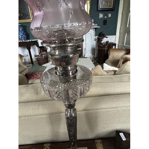 1115 - ELKINGTON SILVER-PLATED OIL LAMP