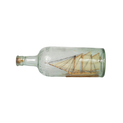 1120 - 19TH-CENTURY SAILING BOAT IN A BOTTLE