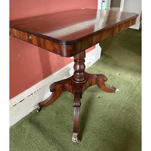 1127 - REGENCY MAHOGANY LIBRARY TABLE