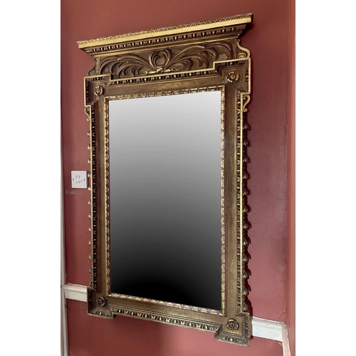 1160 - 19TH-CENTURY CARVED GILTWOOD PIER MIRROR