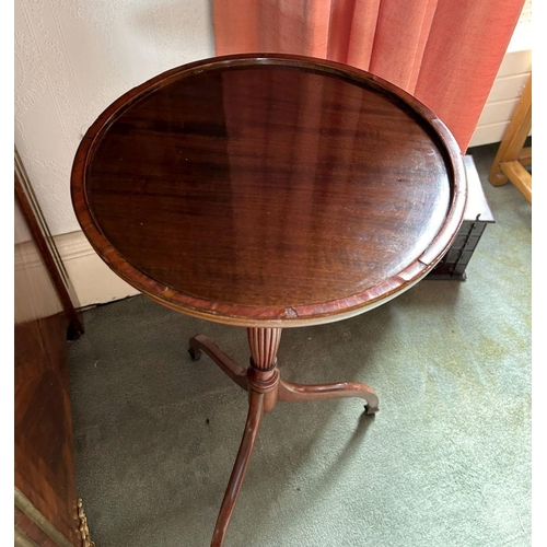 1177 - PAIR 19TH-CENTURY MAHOGANY & INLAID WINE TABLES