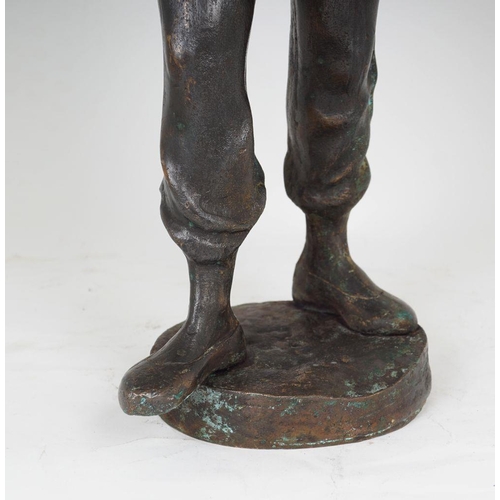 1186 - HEAVY BRONZE SCULPTURE