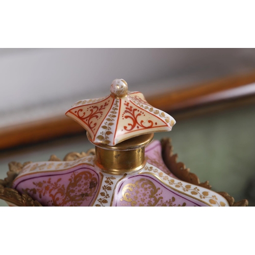 1201 - 19TH-CENTURY FRENCH PORCELAIN PERFUME DECANTER