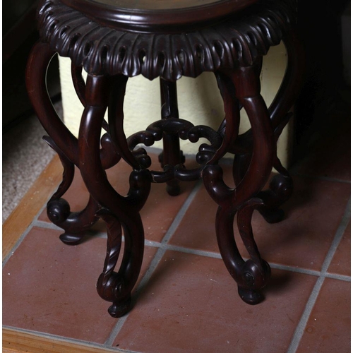 1202 - CHINESE HARDWOOD PEDESTAL