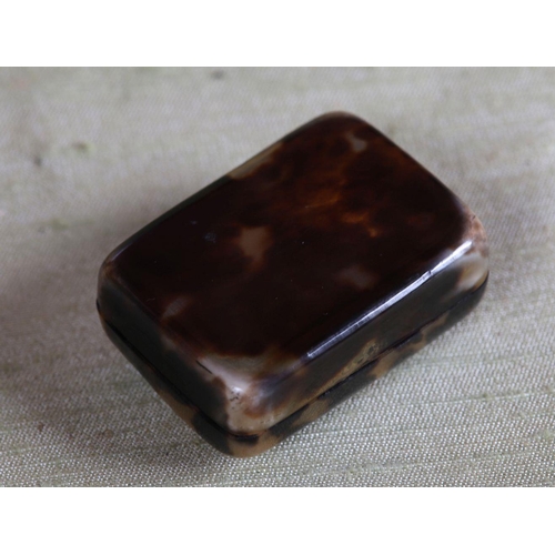 1222 - 19TH-CENTURY TORTOISESHELL SNUFF BOX