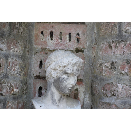 1260 - COMPOSITE STONE BUST