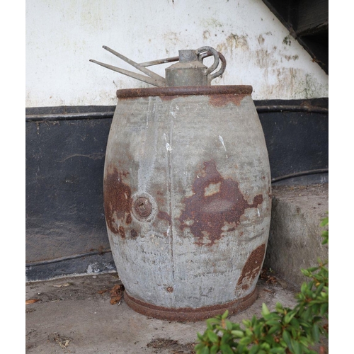 1277 - LARGE METAL BARREL