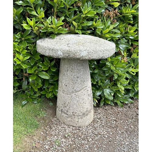 1310 - 18TH-CENTURY GRANITE STADDLE STONE