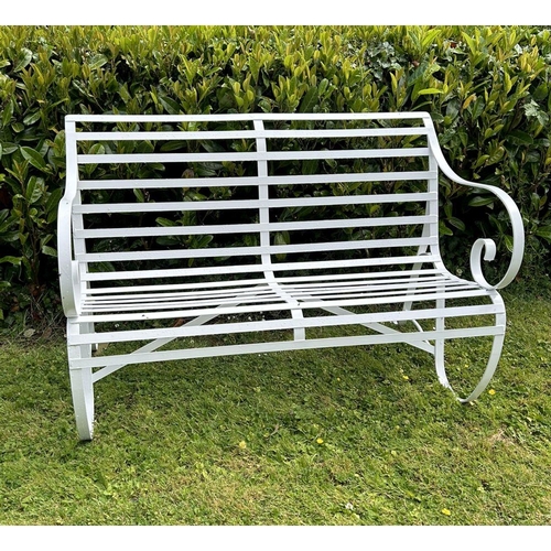 1314 - VICTORIAN CAST IRON GARDEN BENCH