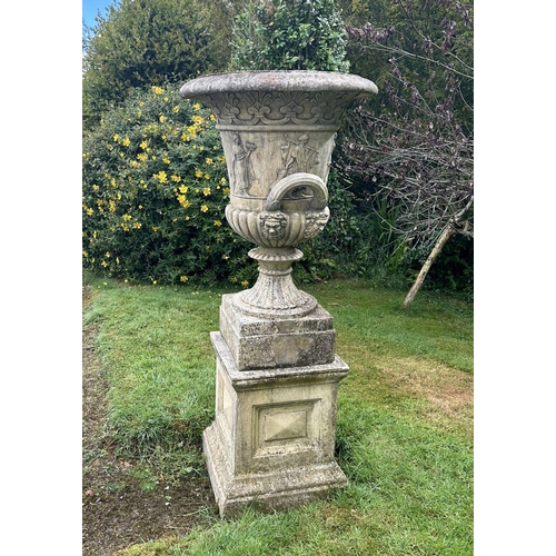 1329 - PAIR NEO-CLASSICAL GARDEN URNS