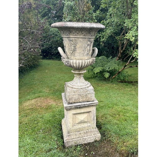 1329 - PAIR NEO-CLASSICAL GARDEN URNS