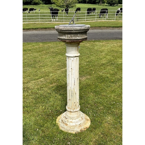 1349 - 19TH-CENTURY BRONZE SUNDIAL