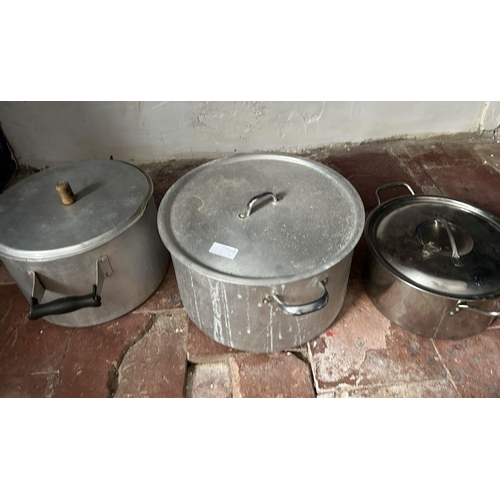 1397 - 2 LARGE PRESERVING PANS