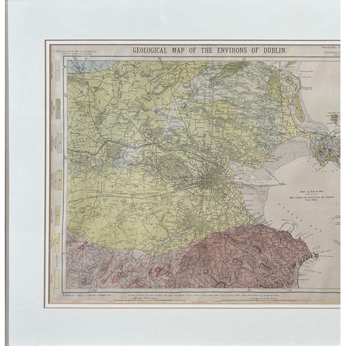 149 - GEOLOGICAL MAP OF THE ENVIRONS OF DUBLIN