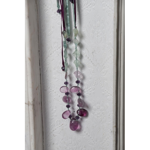 161 - RAINBOW FLOURITE NECKLACE