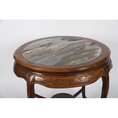 17 - CHINESE HARDWOOD CENTRE TABLE