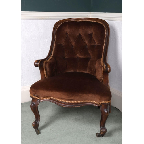 186 - EARLY VICTORIAN WALNUT SPOON BACK CHAIR